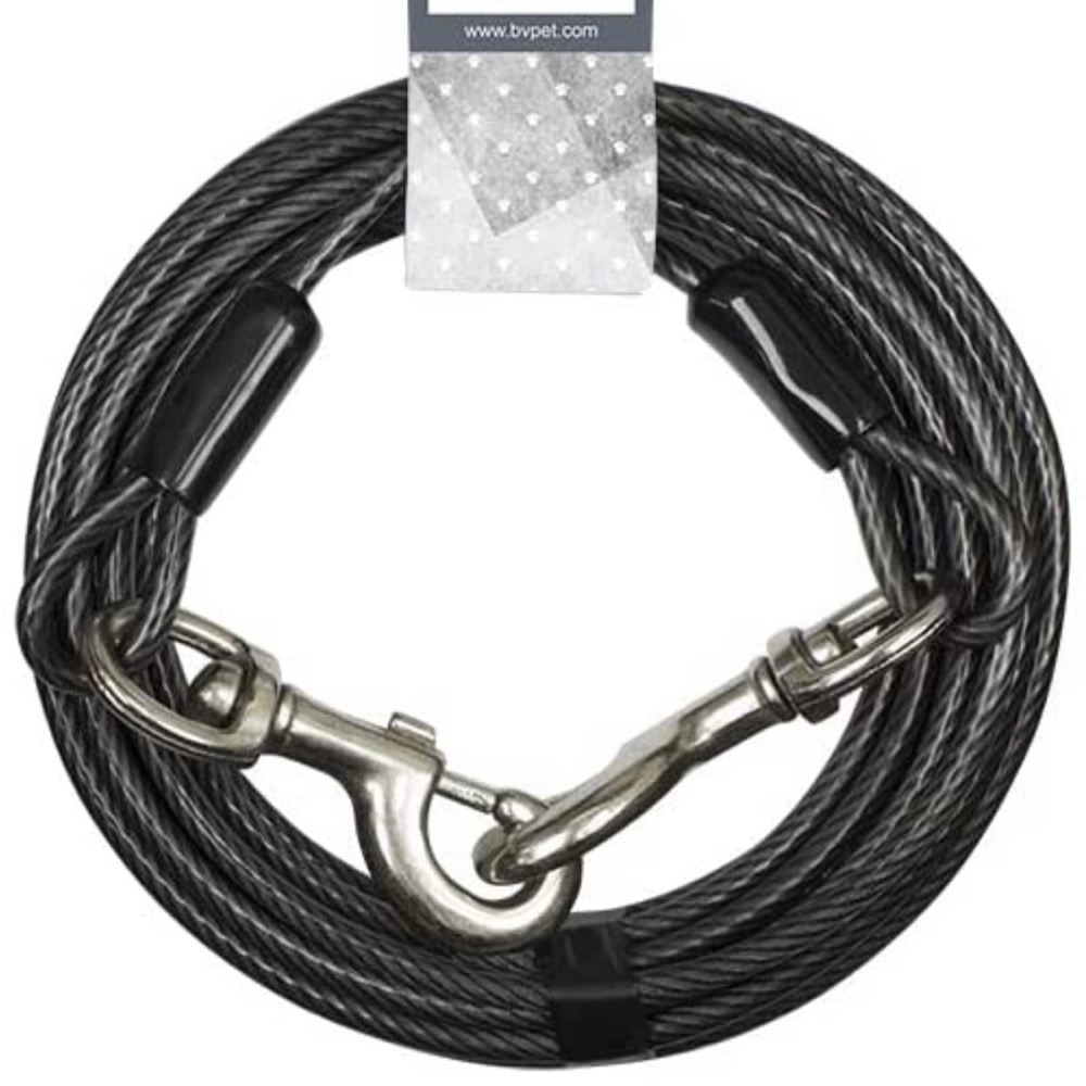 25 FT/250 lbs Super Heavy XXL Dog Tie Out Cable